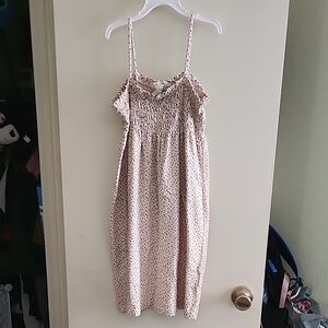 H&M Kids Casual Dress - Cream with Brown Dots